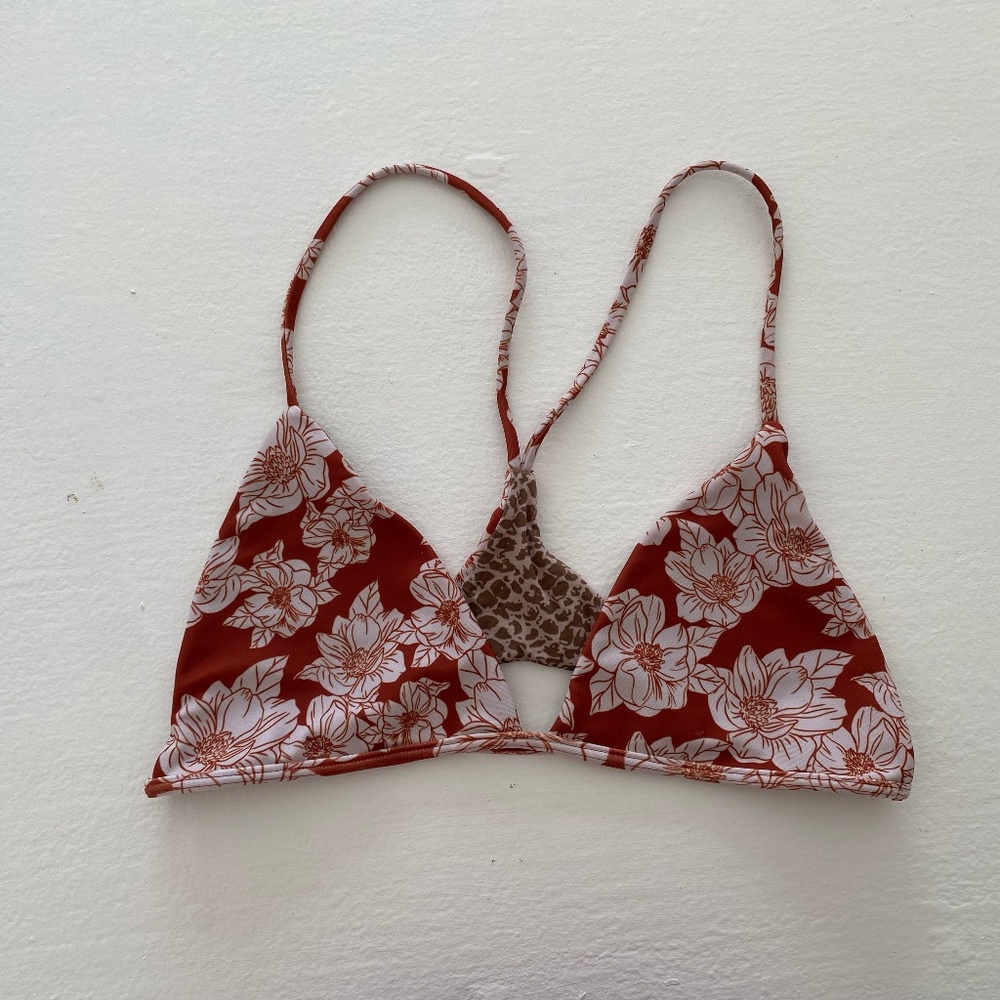 Acacia Swimwear Bikini Top Rust Magnolia